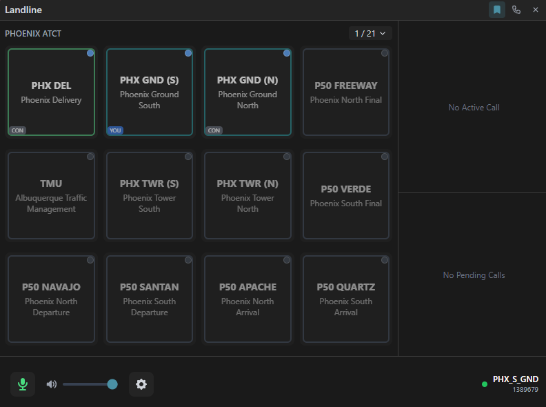 Landline Application Screenshot